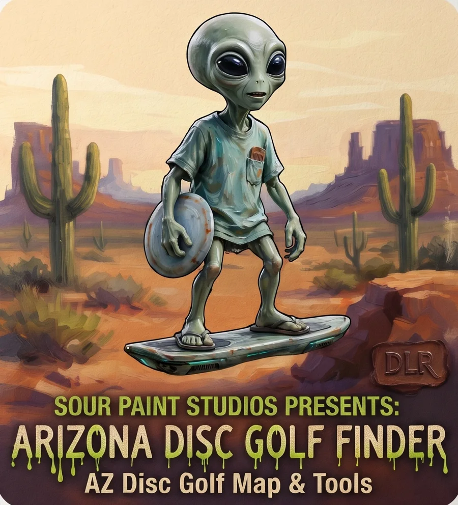 Sour Paint Studios presents: Arizona Disc Golf Finder